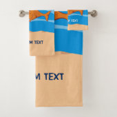 Vis en aas in liefde bad handdoek (Insitu)