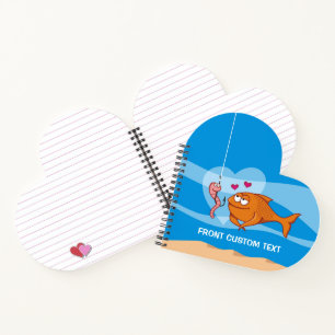 Vis en aas in liefde notitieboek