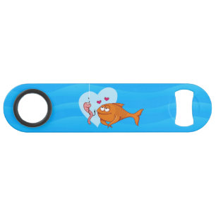 Vis en aas in Love Bar Key Speed Flessenopener