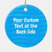 Vis en aas in Love Ceramic Ornament (Achterkant)