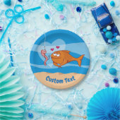 Vis en aas in Love Paper Bord (Feest)