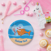 Vis en aas in Love Paper Bord (Feest)