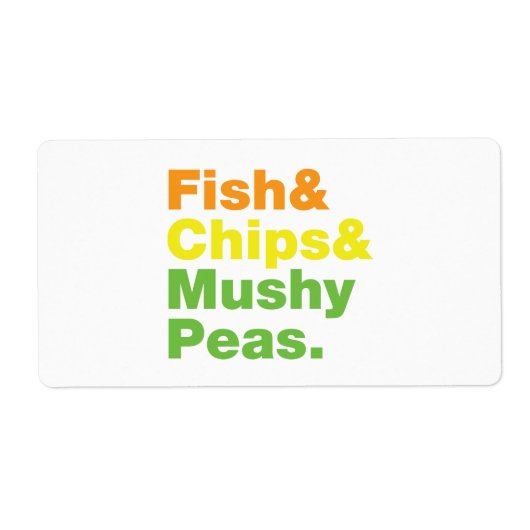 Vis en champignons. etiket (Voorkant)