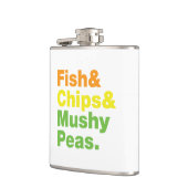 Vis en champignons. heupfles (Links)