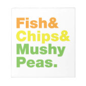 Vis en champignons. notitieblok (Voorkant)