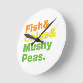 Vis en champignons. ronde klok (Hoek)