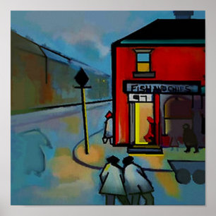 VIS EN CHIP SHOP POSTER