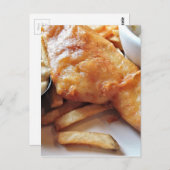 Vis en chips briefkaart (Voorkant / Achterkant)