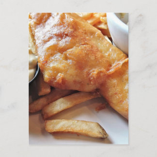 Vis en chips briefkaart