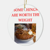 vis en chips keramisch ornament (Links)