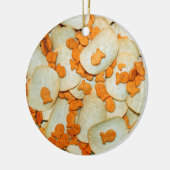 Vis en chips keramisch ornament (Links)