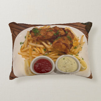 Vis en chips kussen