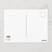 Vis en chips op een Briefkaart (Achterkant)