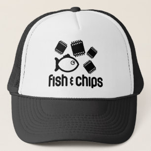 Vis en chips trucker pet