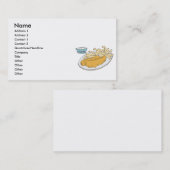 vis en chips visitekaartje (Voorkant / Achterkant)