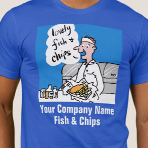 Vis- en Chipwinkel Bedrijfs T-shirt