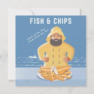 Vis en Friet ansichtkaart