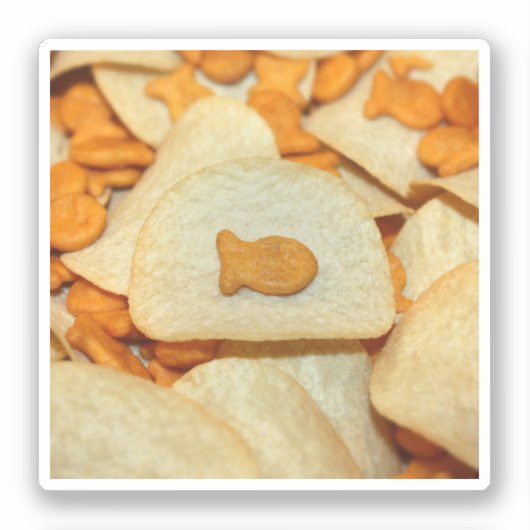 Vis en Friet Sticker (Voorkant)