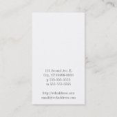 Vis en geslacht visitekaartje (Achterkant)