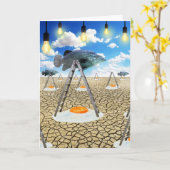 Vis en gesleepte eieren kaart (Gele Bloem)