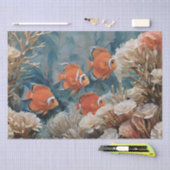 Vis en Koraal Acryl Schilderen Tissuepapier (Craft)