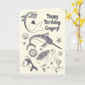 Vis en Noordelijke Tattoos Kaart (Gele Bloem)