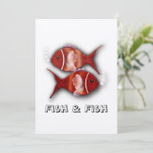 Vis en vis T-shirt Kaart (Staand voorkant)