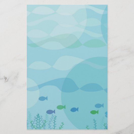 vis en water briefpapier (Voorkant)