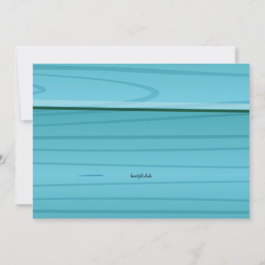 Vis en zeevruchten Dinner Party Kaart (Achterkant)