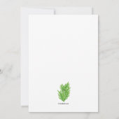 Vis en zeevruchten staan op het menu uitnodiging (Achterkant)