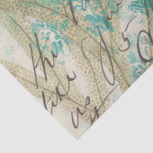 Vis en zeewier met het schrijven Ontkoppeling Tissuepapier (Detail)