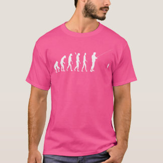 Vis evolutie Vis ontwikkeling Vissersstok T-shirt
