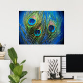 Vis Eye Peacock still Life Poster (Thuiskantoor)