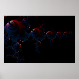 Vis - Fractale kunst Poster