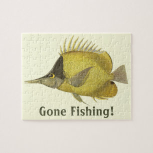  vis, gele tropische zalm Longirostris Legpuzzel