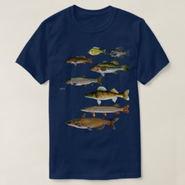 Vis Gevist Walleye Crappie Sunfish Forel Bass T-shirt