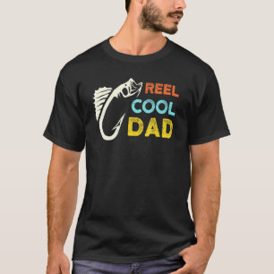 Vis Grootbekbaars Vissen Haken Reel Cool Papa V T-shirt