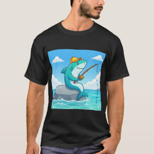 Vis Haai – Whimsical Ocean Humor Ontwerp T-shirt