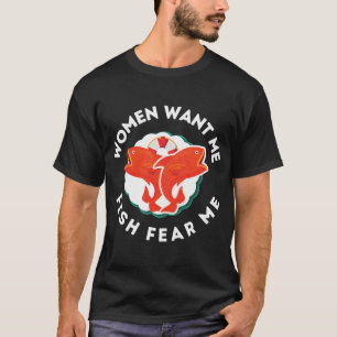 Vis Haak Visser Retro Zonsondergang Grappige Angle T-shirt
