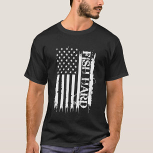 Vis Hard Verenigde Staten Benard met Amerikaanse v T-shirt