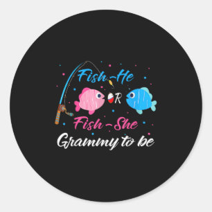 Vis-hij Of Vis-zij Grammy Wordt Geslacht Reveal Ba Ronde Sticker