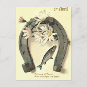 Vis Hoefijzer Madeliefje Briefkaart