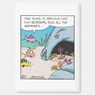 Vis huizen jagen met veel Anemonen  Magneet