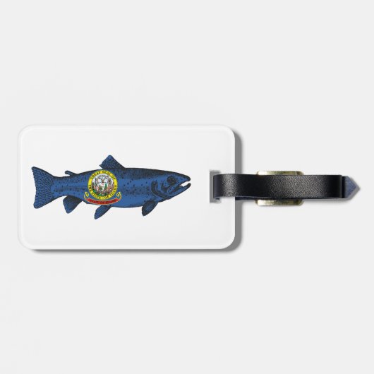 Vis Idaho forel Bagagelabel (Achterkant horizontaal)