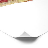  vis illustratie: Rode zeebrasem Perfect Poster (Hoek)