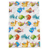 Vis in bubbels medium cadeauzakje (Voorkant)