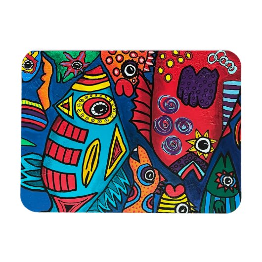 Vis in de Fast Lane Magneet (Horizontaal)