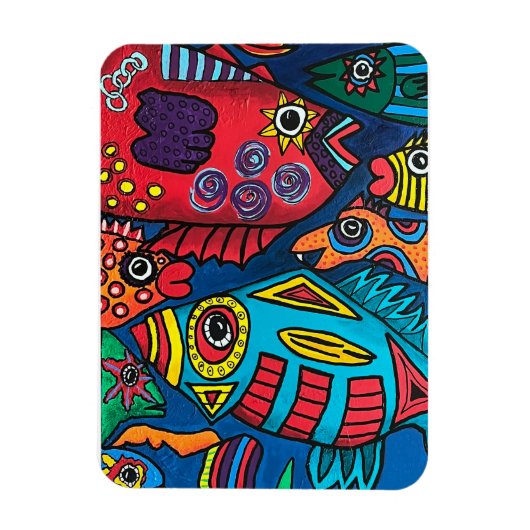 Vis in de Fast Lane Magneet (Verticaal)