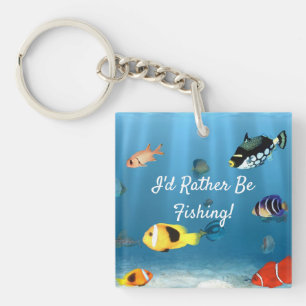 Vis in de oceaan sleutelhanger