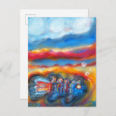 Vis in de Zee Briefkaart (Voorkant / Achterkant)